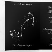 Invitation Trois Volets BookTok Romantacy Wedding Invite - Scorpio/Gemini (Intérieur en premier)