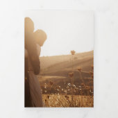 Invitation Trois Volets Budget Modern Multi Photo RSVP Détails Mariage (Page de couverture)