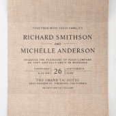 Invitation Trois Volets Burlap Sunflower Mason Jar String Mariage (Intérieur au milieu)