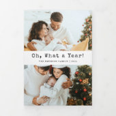 Invitation Trois Volets Carte triplée du bulletin de vacances (Page de couverture)