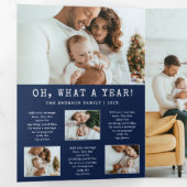 Invitation Trois Volets Carte triplée photo marine (Intérieur en premier)