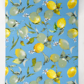 Invitation Trois Volets citrons aquarelle 27 (Intérieur au milieu)