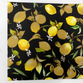 Invitation Trois Volets citrons d'aquarelle 30 (Intérieur en premier)