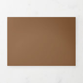 Invitation Trois Volets Conception de fond brun ton terre rustique (Page de couverture)