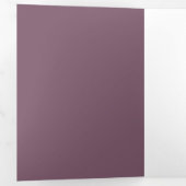 Invitation Trois Volets Couleur solide personnalisée (Intérieur en premier)