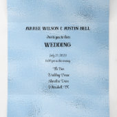 Invitation Trois Volets Crystal Blue Marina Style Mariage (Intérieur au milieu)