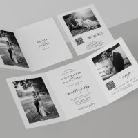 Détails de RSVP de code QR de photo minimale maria