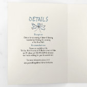 Invitation Trois Volets Doodles Whimsical Funky Photo Mariage moderne (Intérieur en premier)