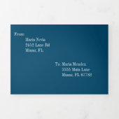 Invitation Trois Volets Doux moderne 16 points roses or (Page de couverture)