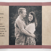 Invitation Trois Volets Dusty Rose Fairy Tale Mariage Photo (Intérieur au milieu)