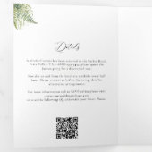 Invitation Trois Volets Enchanted Forest Mountain Fermes Boho Arch Mariage (Intérieur en premier)