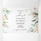 Invitation Trois Volets Enregistrer la date Futsal Tripler en une seule in (Intérieur au milieu)