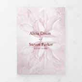 Invitation Trois Volets Ethereal Magnolia, Mariage (Page de couverture)