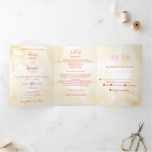 Invitation Trois Volets Ethereal Magnolia, Mariage (Intérieur)