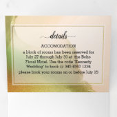 Invitation Trois Volets Fab Chartreuse 💚 Budget Incroyable Abstrait Marid (Intérieur en premier)