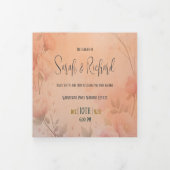 Invitation Trois Volets Fairytale Garden Sparkle Mariage Blush Rose (Protection)