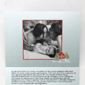 Invitation Trois Volets Festive Houses Trifold Christmas Holiday Card (Intérieur en premier)