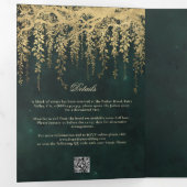 Invitation Trois Volets Forêt enchantée Verdure or All One 2 Mariage (Intérieur en premier)