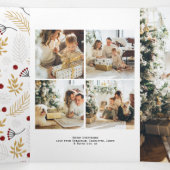 Invitation Trois Volets Happy Everything Photo Collage Carte de Noël (Intérieur au milieu)