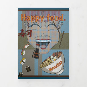 Invitation Trois Volets Happy food