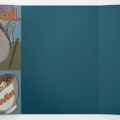 Invitation Trois Volets Happy food (Intérieur au milieu)