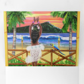 INVITATION TROIS VOLETS HULA SUR NOTRE LUAU (Intérieur en premier)