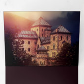 Invitation Trois Volets Il était une fois Fairytale Castle Mariage photo (Intérieur en premier)