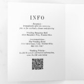 Invitation Trois Volets Jocelyn Mariage moderne noir et blanc (Intérieur en premier)