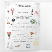 Invitation Trois Volets Kennebunk Maine | Mariage Shore (Intérieur en premier)