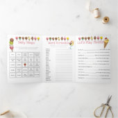 Invitation Trois Volets La crème glacée d'été (Intérieur)