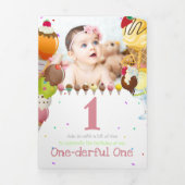 Invitation Trois Volets La crème glacée d'été (Page de couverture)