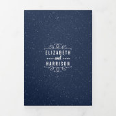 Invitation Trois Volets La suite Mariage de nuit étoilée (Page de couverture)