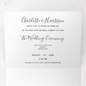 Invitation Trois Volets Le mariage de destination aux Maldives (Intérieur en premier)