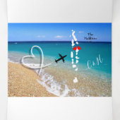 Invitation Trois Volets Le mariage de destination aux Maldives (Intérieur au milieu)