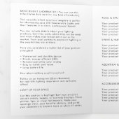 Invitation Trois Volets Logo d'entreprise et texte Brochure moderne triplé (Intérieur en premier)