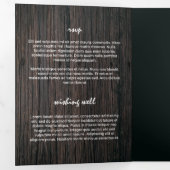 Invitation Trois Volets Love Laughter Happily Ever Après 2 Photo Mariage (Intérieur en premier)