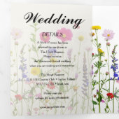 Invitation Trois Volets Lovely Mariage Springtime (Intérieur en premier)