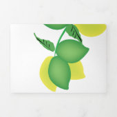 Invitation Trois Volets Mariage Bold Lemon Limoncello (Page de couverture)