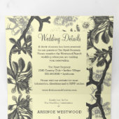 Invitation Trois Volets Mariage botanique de charme (Intérieur en premier)