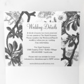 Invitation Trois Volets Mariage botanique de charme (Intérieur en premier)