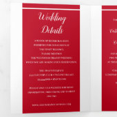 Invitation Trois Volets Mariage de Classy Two Color (Intérieur en premier)
