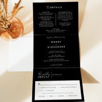 Mariage de script moderne noir tout en un