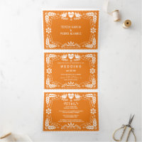 Mariage inséparable de papillon orange