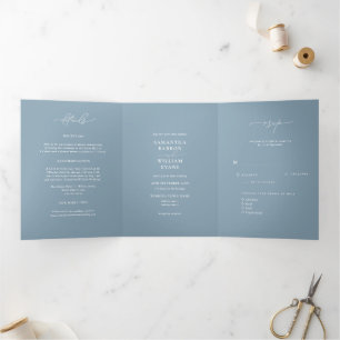 Invitation Trois Volets Mariage Paysage Montagnard