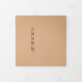 Invitation Trois Volets Mariage rustique dans le jardin (Protection)