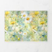 Invitation Trois Volets Meadow Fleurs sauvages Boho d'été Mariage photo (Page de couverture)