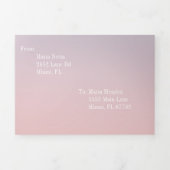 Invitation Trois Volets Moderne Sweet 16 Pastel Ombre Deux Tons (Page de couverture)