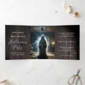 Invitation Trois Volets N'ayez pas peur de la fête d'Halloween (Intérieur)