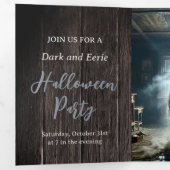 Invitation Trois Volets N'ayez pas peur de la fête d'Halloween (Intérieur en premier)