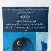 Invitation Trois Volets noite da lua, soirée bal (Intérieur en premier)
